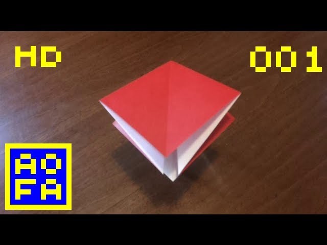 Origami preliminary base - How to make an origami preliminary base . for all (01) (HD)
