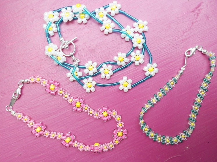 PandaHall Jewelry Making Tutorial Video--How to Make Daisy Chain Bracelets in 3 Different Ways