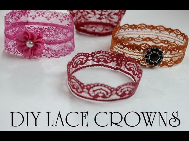 Pintober #4 DIY LACE CROWN (How to make a mini crown) TUTORIAL