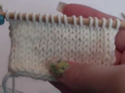 Purling Right Handed, Stockinette Stitch, Beginning Knitting