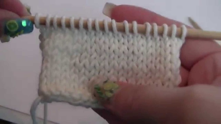 Purling Right Handed, Stockinette Stitch, Beginning Knitting