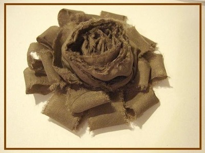 RUFFLED AND ROLLED SHABBY CHIC FLOWER tutorial