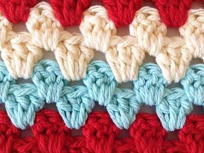 Stitch Repeat Granny Rows Free Crochet Pattern - Right Handed