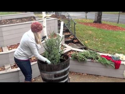 Thirty Thursday - DIY Winter Garden Tutorial - Spruce Top Home Decor