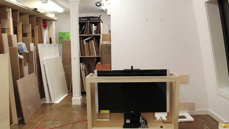 Tips on building a TV lift cabinet, and how to make bead molding by Jon Peters
