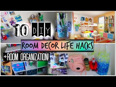 10 DIY Room Organization and Storage Ideas! + Room Decor Life Hacks!