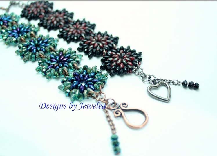 Designs by Jewelea: Tutorial of Superduo & Chinese Polished Beads Bracelet