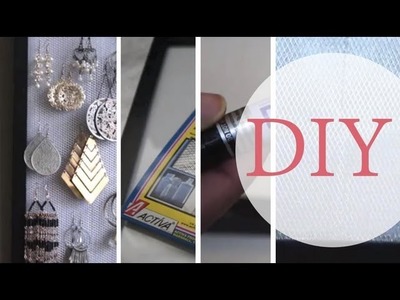 DIY #2: Creative Earring Holder