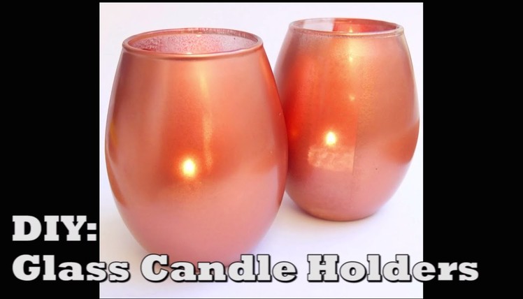 ✯☃❄ DIY Candle Holder from a regular glass =) ❄☃✯