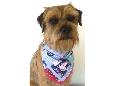 DIY dog bandana slip through collar design FREE PATTERN with Lisa Pay