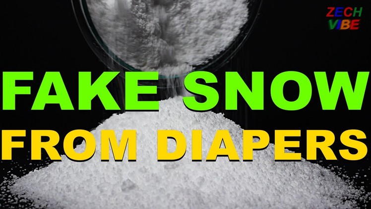 DIY Fake Snow DECOR from Diapers for Winter Christmas Holidays