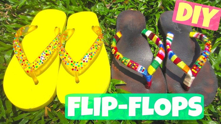 DIY Flip-flops: Sprinkles & Tribal