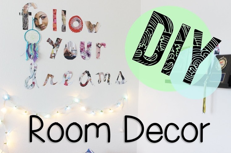 ❤ DIY Friday ✄ Room Wall Decor with Magazine Letters
