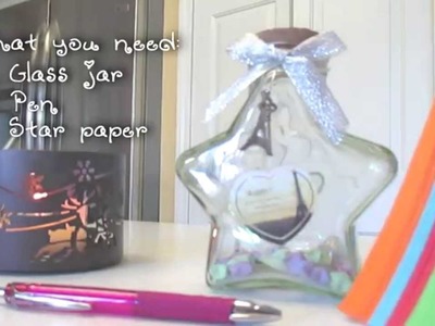 DiY Gifts: Paper Star Jar!