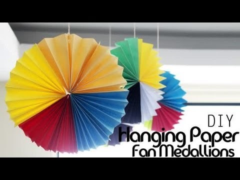 DIY : Hanging Paper Fan Medallions