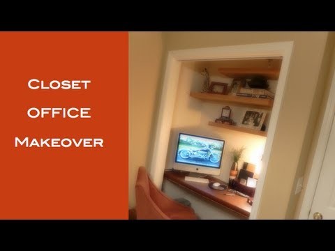 DIY: How To Turn A Closet Into A Office
