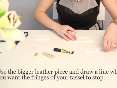 DIY: Leather Tassel Keyfob