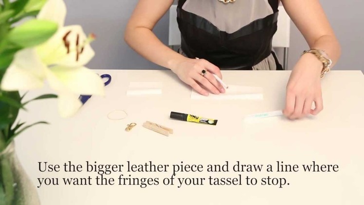 DIY: Leather Tassel Keyfob