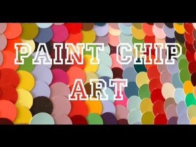 DIY: Paint Chip Art ♡ Theeasydiy #ArtForTheNonArtist