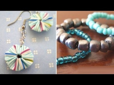 DIY : Paper Bead Rind and Earring | Ventuno Art All The Way