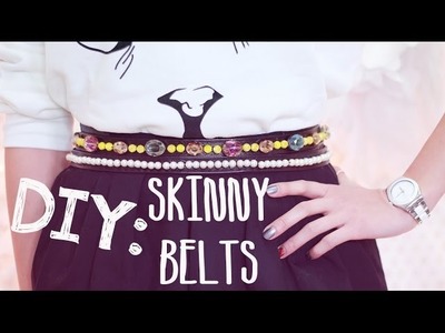 ☂DIY: Simple Leather Skinny Belts {Hand Sew Approved}