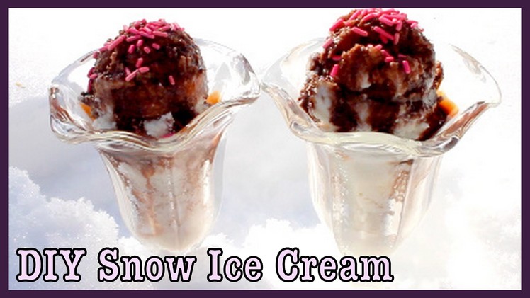 DIY Snow Ice Cream! ❅ How To Make SnowCream
