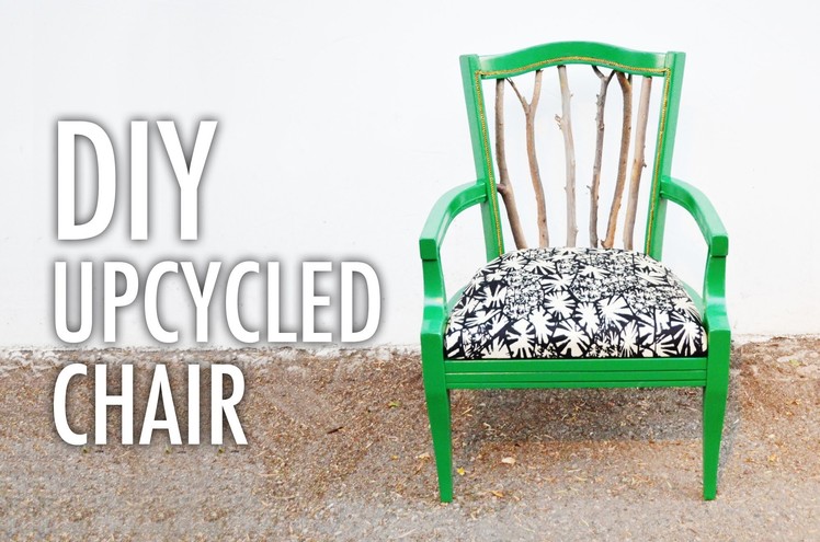 DIY Trash to Treasure Statement Chair with Mr. Kate
