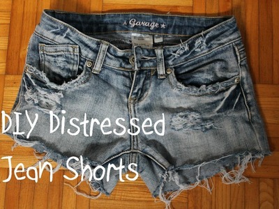 ♦DIY♦ Turn Jeans Into Distressed Jean Shorts (3 Different Ways!)