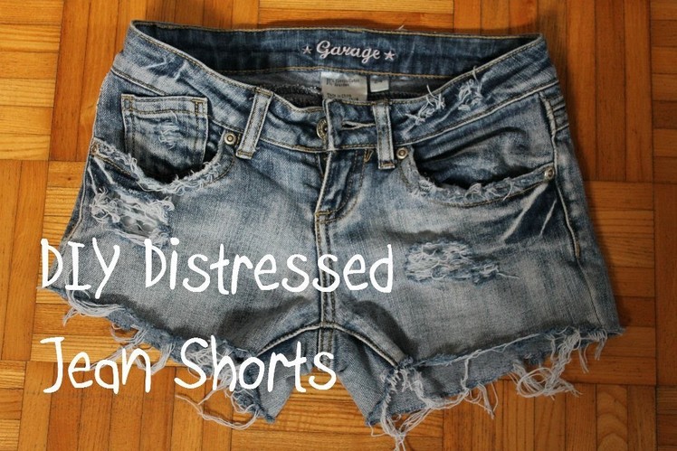 ♦DIY♦ Turn Jeans Into Distressed Jean Shorts (3 Different Ways!)