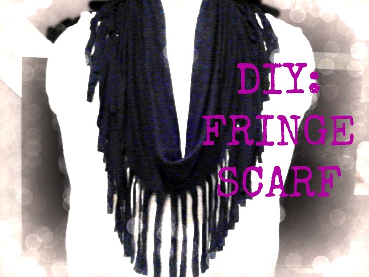 FASHION DIY: Fringe Scarf using a Shirt! NO Sewing! EASY
