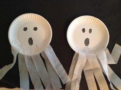Ghost Paper Plate Craft