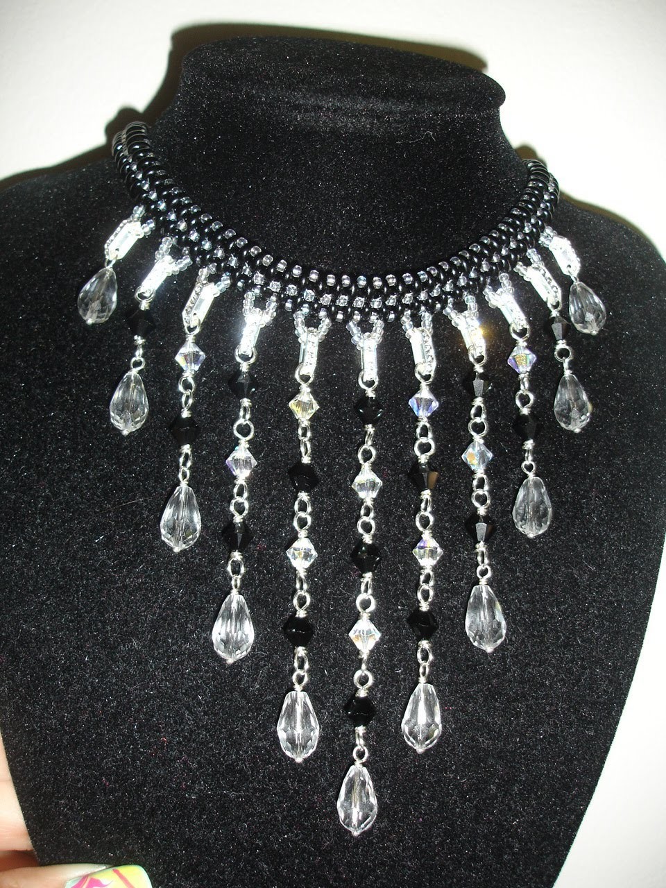 Handmade Jewelry Falling Tears Necklace Part 1 of 2