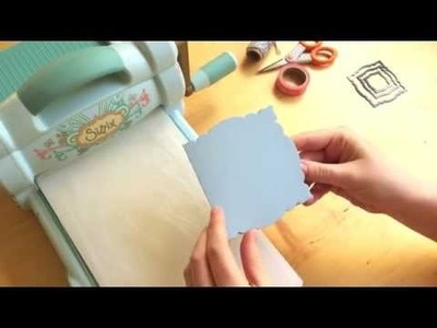 How die-cut a shaped aperture card blank