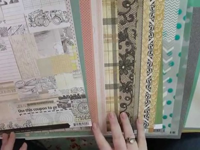 How I make a Scrapbooking kit to take to a crop