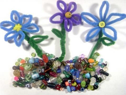 How make pipe-cleaner flowers - EP
