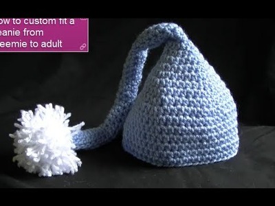 How to Crochet a Elf Style Beanie Part 1 of 5