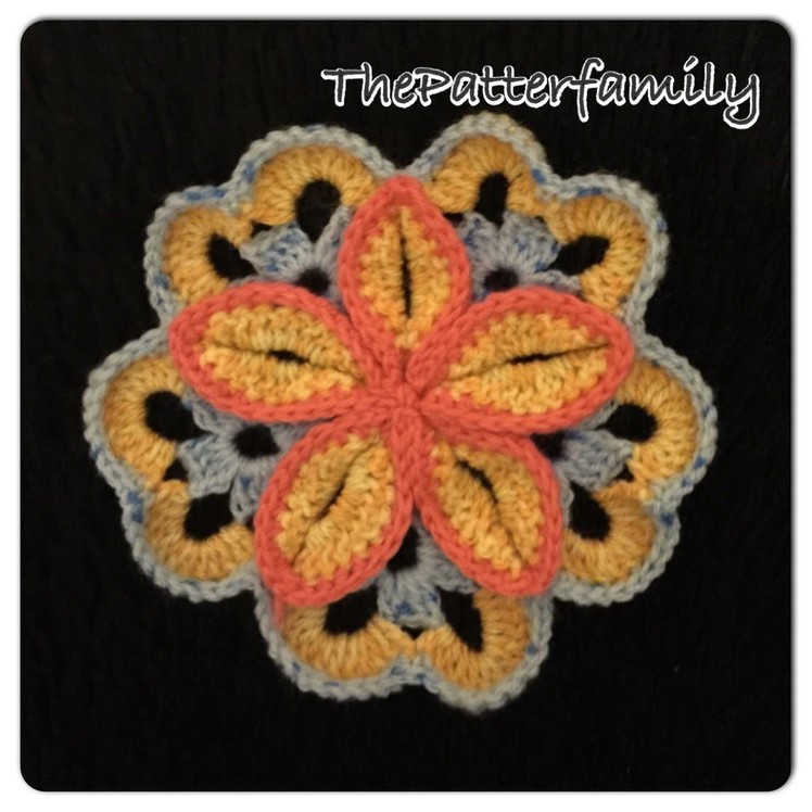 How to Crochet a Flower Pattern #61│by ThePatterfamily