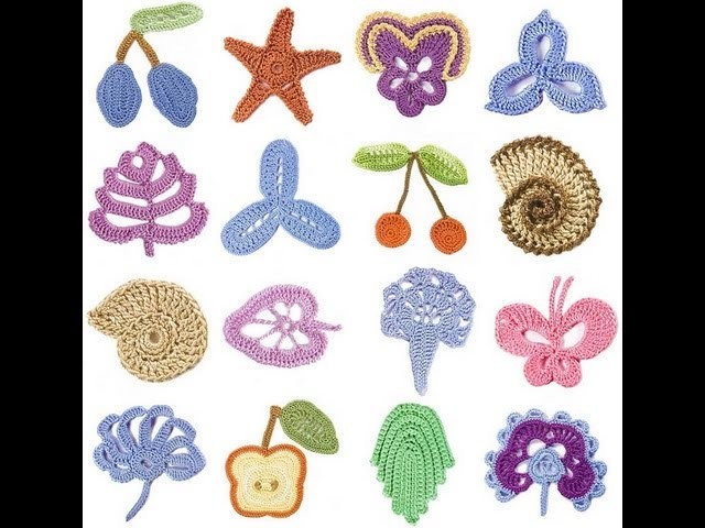 How to crochet irish crochet motifs free pattern