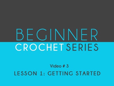 How to Crochet Left Handed: Beginner Crochet Lesson 1 Getting Started