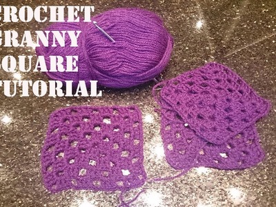 How to: Crochet Traditional Granny Square Tutorial
