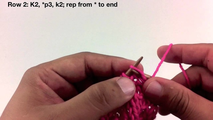 How to Knit the Beaded Rib Stitch