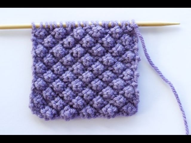 How to Knit the Raspberry Stitch or Trinity Stitch