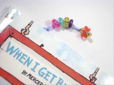 How to make a beaded clip bookmark - EP