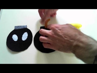 How to make a Mario bomb (Bob-omb) Plush tutorial