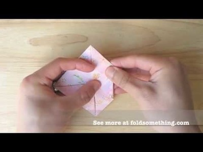 How to make an origami lotus with 8 petals from one sheet of paper