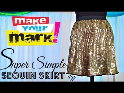 How to: Super Simple Sequin Skirt DIY