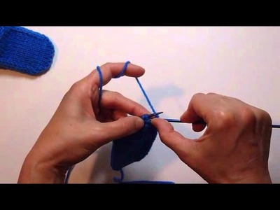 Knitted Basic Booties.Slippers For Baby  Part 1.2 - Pletene Backurky Pro Batole Cast 1.2