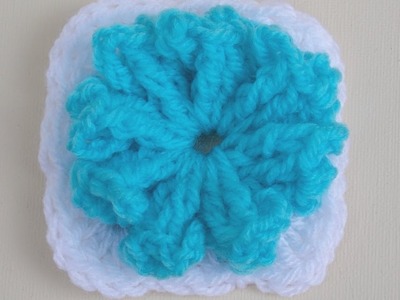 Lela's Flower Crochet Granny  -  Flower can be made seperate