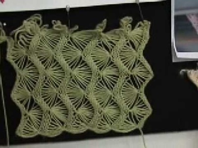 Machine knit fan lace part 1 of 5