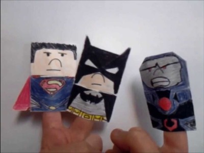 Origami Superman and Batman and Darkseid. Justice League Origami Trailer